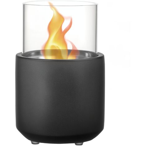 Distillateur d'éthanol domestique 0.4L, alambic pour bioéthanol de table, 12x12x19cm, couleur gris foncé