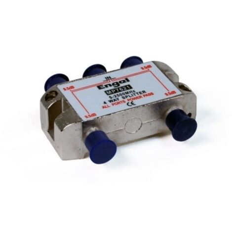 Distribuidor antena coaxial 1 ent/4 sal 9,5db axil