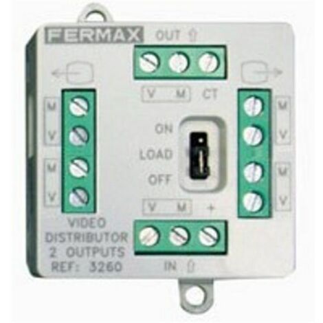 Distribuidor mini video 4 salidas, compatible con señales de hasta 1080p.