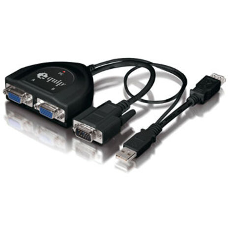 Distribuidor Splitter VGA  2Salidas C/ Cables