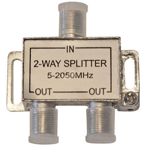 Distribuidor TV  Splitter 1 entrada, 2 salidas