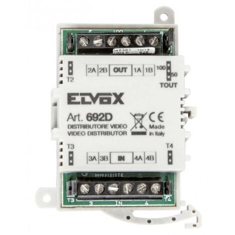Distribuidor vídeo Elvox 4 salidas 692D