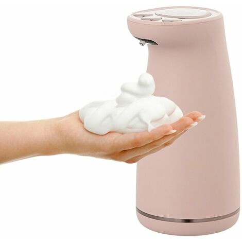 Distribut de savon en mousse automatique en forme de patte de chat 300 ml Distribut de savon moussant sans contact USB rechargeable Distribut de savon infrarouge de bureau pour la maison Kitc
