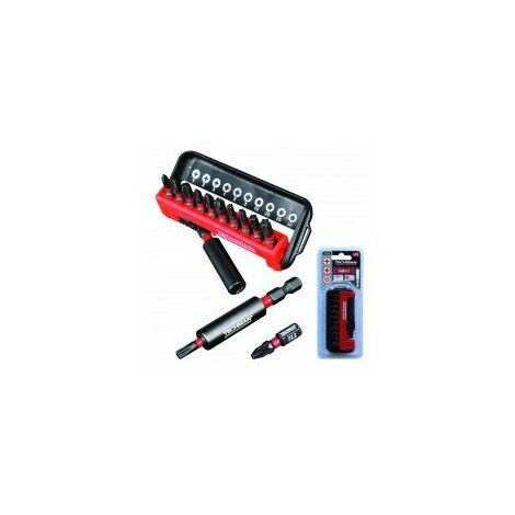 Distributeur 10 Embout 'impact' + Porte-embouts Caractéristiques T15 / T20 / T25 / T30 / Pz1 / Pz2 / Pz3 / Ph1 / Ph2 / Ph3 + Por