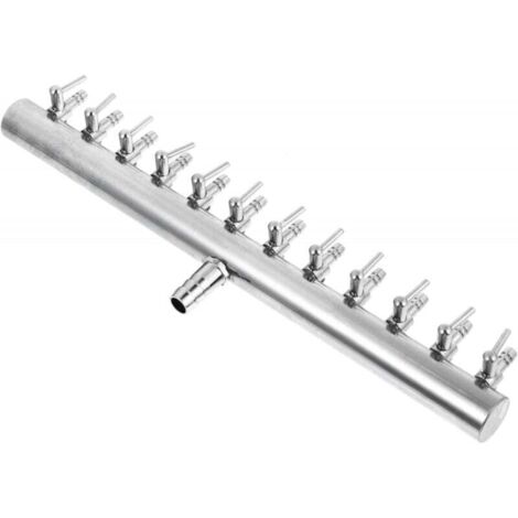 Distributeur 12 Voies Détournement Aquarium Pompe À Eau Contrôle Débit Air Manette Soupape