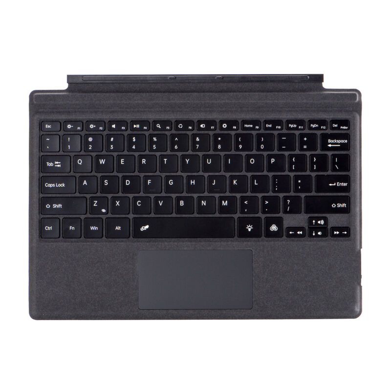 LIFCAUSAL - Clavier Microsoft Surface Pro 3 à 7 Bluetooth 5.1 : Rétroéclairage Multicolore, Design Magnétique Ultra-Fin avec Portée 10m pour Clavier