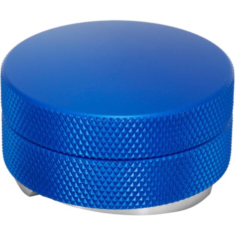 Distributeur à Café en Acier Inoxydable 58mm avec Pilon Réglable et 3 Pentes Bleues
