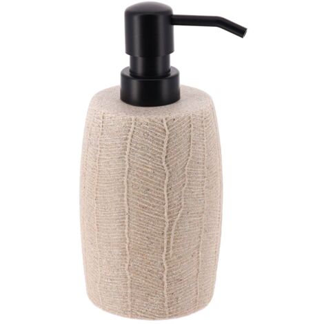 Distributeur a savon en polyresine effet feuille 330ml - naturel - Tendance