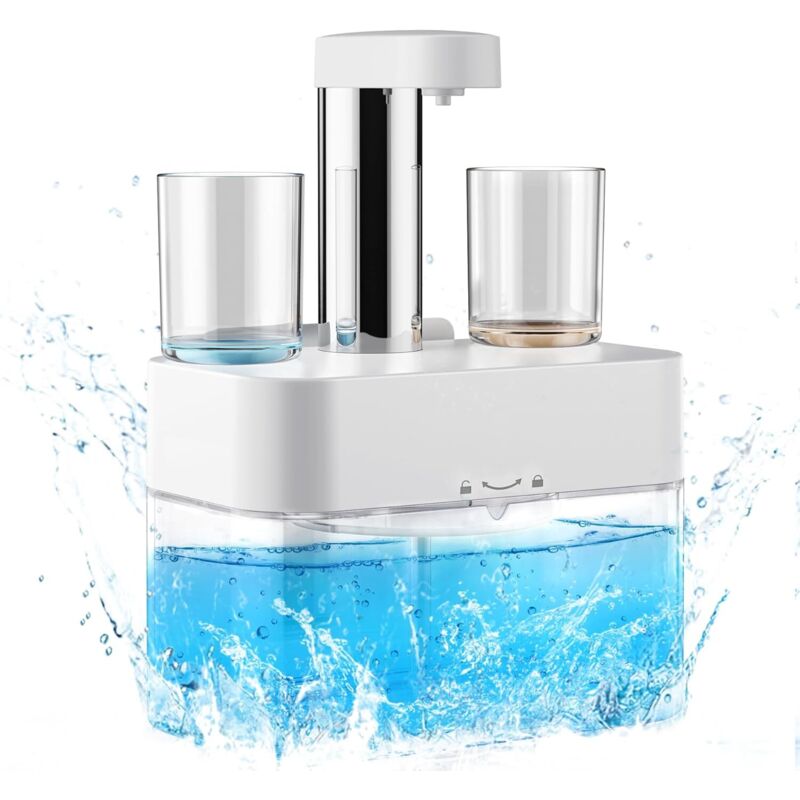 Homemiyn - Distributeur Automatique de Bain de Bouche 550 ml – Élégance et Précision Sans Contact