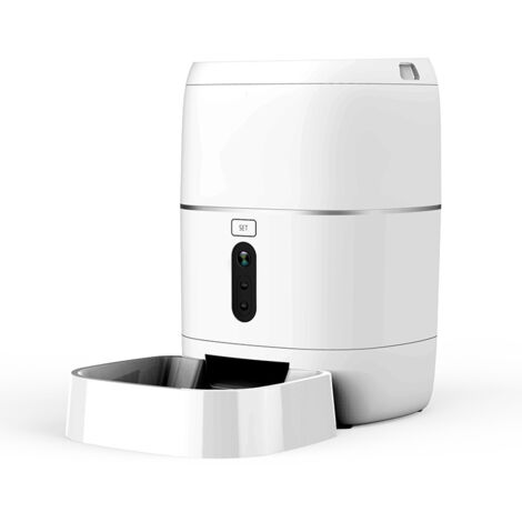 Distributeur automatique de nourriture 6 L, pour chats et chiens, intelligent, enregistrement vocal, caméra HD 1080p