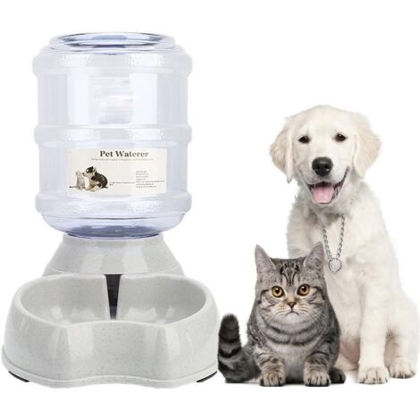 Distributeur automatique de nourriture et d'eau pour chats et chiens, distributeur automatique de nourriture pour chats, distributeur automatique de nourriture et abreuvoir d'eau dans un ensemble pour