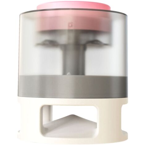 Distributeur automatique de nourriture pour animaux de compagnie, distributeur de nourriture pour chien interactif, mangeoire a ressort pour animaux de compagnie, jouet de puzzle, modele: rose et blan