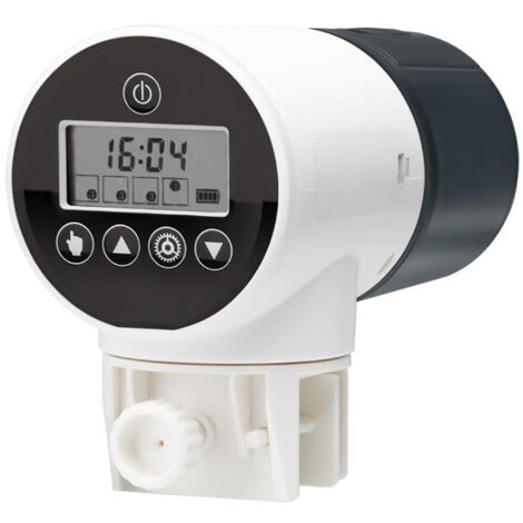 Distributeur Automatique de Nourriture pour Aquarium avec Écran Numérique Régulation en 4 Niveaux et Alimentation Manuelle-AUTRES