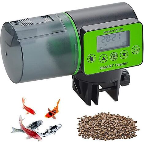 distributeur Automatique De Nourriture Pour Aquarium Rsistant  L'humidit - Vert