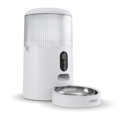 Distributeur automatique de nourriture Princess Smart 4 L avec caméra 3 MP, contrôle par application et message vocal
