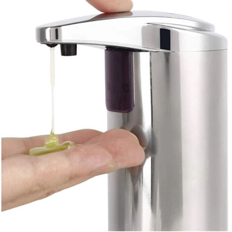 Distributeur automatique de savon de capteur de distributeur de savon de capteur d'acier inoxydable de 220ml