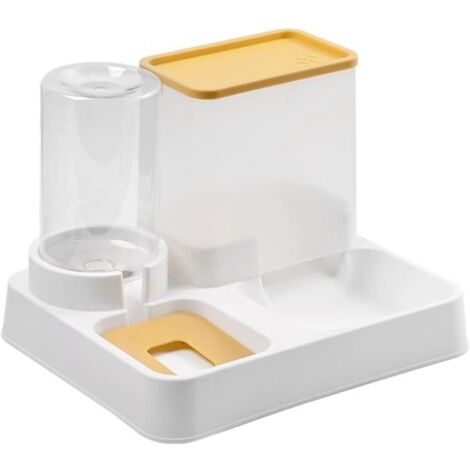 Distributeur Automatique - Non spécifié - 2 en 1 - Aliments et Eau - Pour Chats et Petits Chiens - Plastique PP