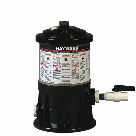 Distributeur chimique 7 Kg + raccords pour filtration piscine - C0250EXPE - Hayward - Noir