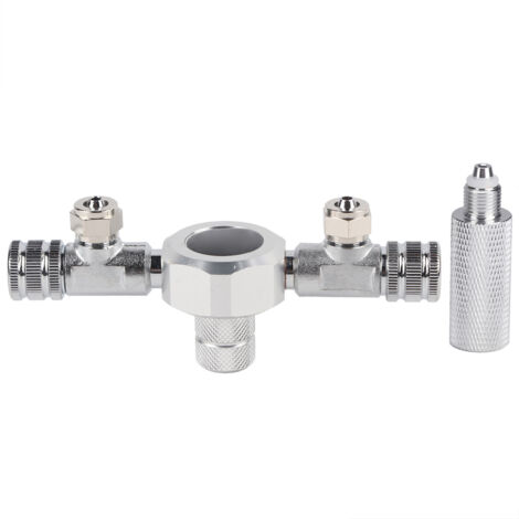 Distributeur CO2 pour Aquarium - Valve de Dérivation à 2 Sorties pour Réservoir à Poissons