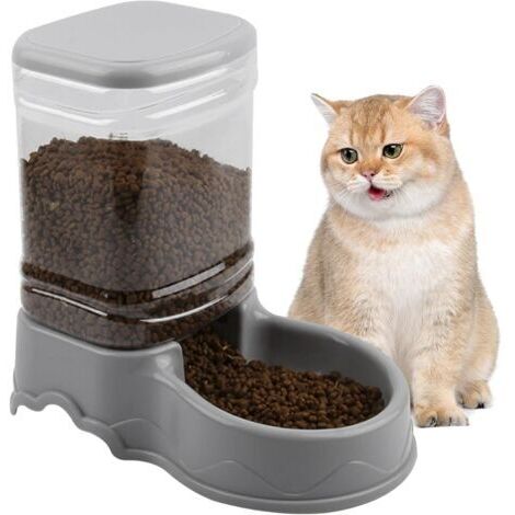 Distributeur Croquettes Chat Automatique 3,5L Gamelle Chat DéTachables Station d'alimentation pour Animaux De Compagnie pour Les Petits Grands Animaux De Compagnie Moyens Faciles à Nettoyer