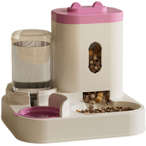 Distributeur Croquettes Chat/de Nourriture , Distributeur Automatique d'aliments et d'eau Animaux de Compagnie de Petite