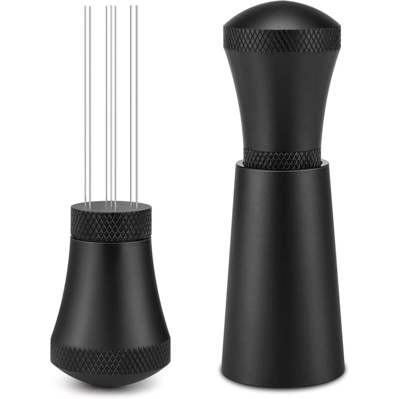 Distributeur d'aiguilles à café à 7 broches, outil de distribution d'espresso, mélangeur, distributeur d'aiguilles, noir