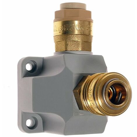 Distributeur d'air comprimé EMSM 18-1, Ø intérieur 18 mm Raccord simple Gris Laiton Or