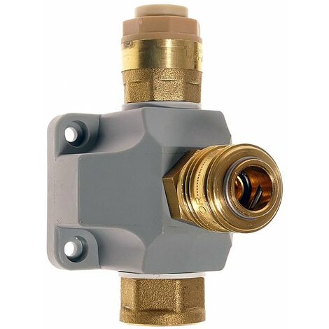 Distributeur d'air comprimé EMSM 18-112 Ø intérieur 15 mm Raccord 1-fois G 1/2" laiton or