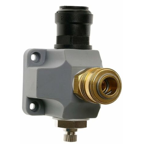 Distributeur d'air comprimé EMVSK 15-1, Ø 15 mm Raccord simple Gris Vanne en plastique
