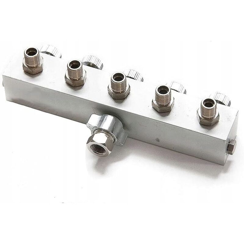 Distributeur d'air pour 5 tuyaux d'air Compresseur 5x 1/8 "Collecteur Sépar