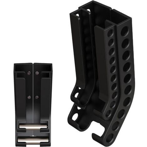 Distributeur de batterie, support mural de stockage de batterie, Support de stockage pour organisateur de , Combo goulotte à piles AAA pour placard de cuisine, garage, stocke 10 piles AA et 10