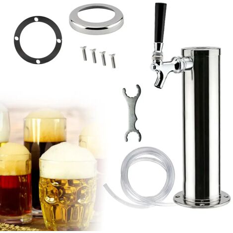 Distributeur de bière en acier inoxydable, verre à bière portable