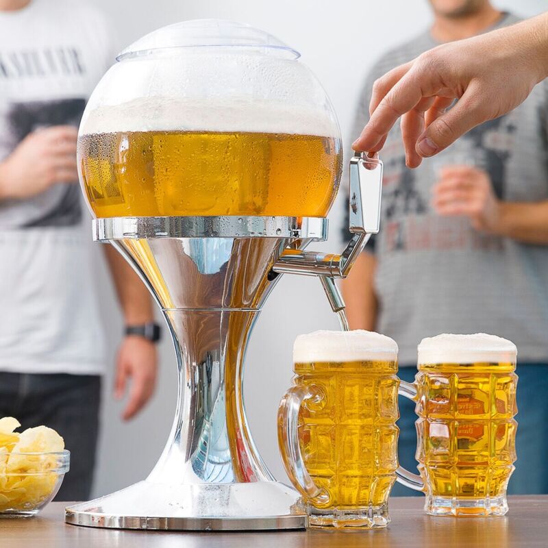InnovaGoods - Kühlender Bierzapfhahn, 3 L, Silber