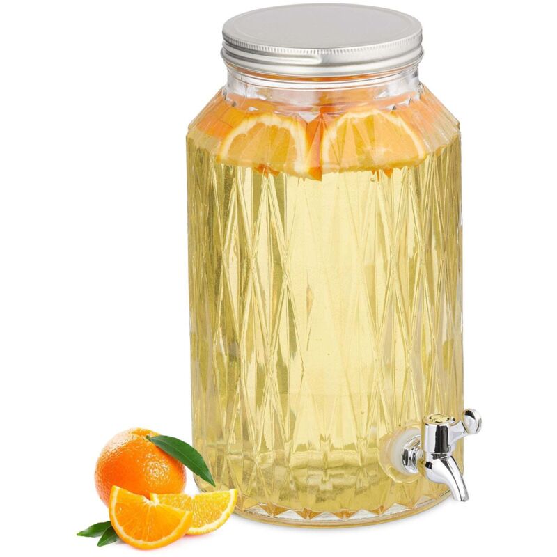 Distributeur de boissons 5 litres a motif carre