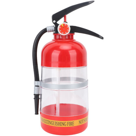 Distributeur de boissons alcoolisées 2L en plastique, en forme d'extincteur portable, pour bars, restaurants, hôtels et karaokés.