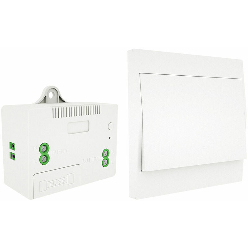 110-230V Interrupteur d'éclairage sans fil et kit de récepteur Interrupteur auto-alimenté Télécommande Luminaire, 1 interrupteur et 1 récepteur - 1