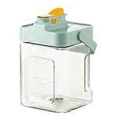 Distributeur de boissons d'été avec robinet, distributeur de jus grande capacité, bouilloire avec robinet, vert 2,3 L