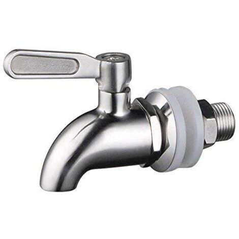 Distributeur de Boissons en Acier Inoxydable Robinet de Robinet de Remplacement pour Homebrew Barrel Fermenter Vin Bière Distributeur de jus de Boisson Spigot
