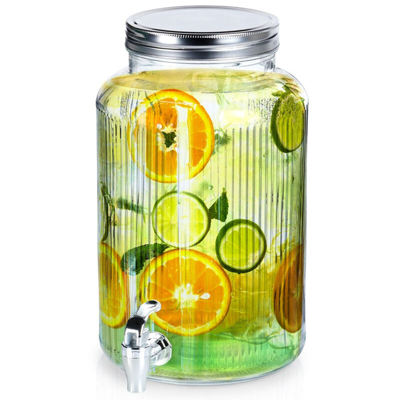 Distributeur de boissons en verre avec robinet 6,2 L