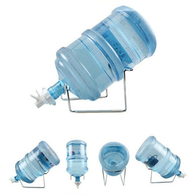Feiyue - Distributeur de bouteilles d'eau de 3 à 5 gallons, support de support, buse anti-poussière, robinet