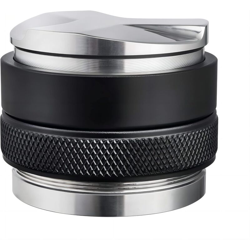 Distributeur de café et sabotage Tamper, distributeur de café et sabotage 2 en 1, outil de distributeur expresso,Presse-moutures (53 mm)