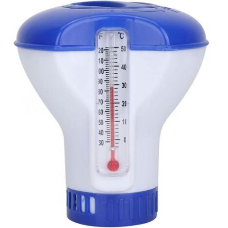 Distributeur de chlore flottant 5" - Distributeur de pastilles de chlore - Flotteur chimique réglable pour piscines intérieures et extérieures