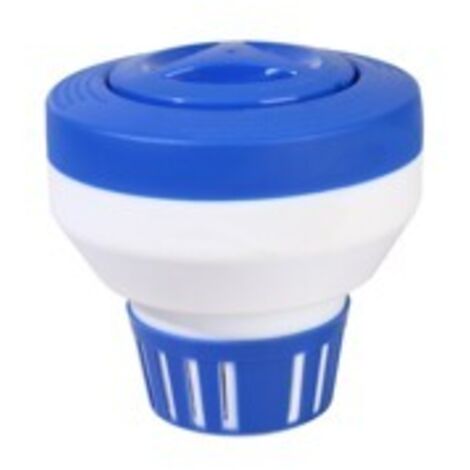 Distributeur de chlore flottant, flotteur de chlore/brome pour piscine/spa, distributeur de chlore flottant grande capacité de 7 pouces et support de brome pouvant contenir des comprimés chimiques de 