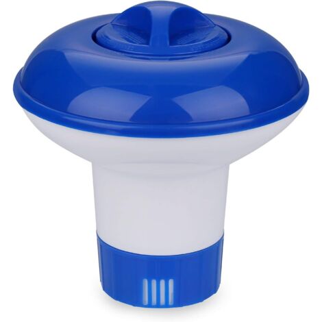 Distributeur de Chlore Flottant pour Piscine, Distributeur de Chlore Comprimés de Chlore ou Granules, Flotteur Chimique Piscine, Diffuseur de Chlore pour Nettoyage des Piscines ou Hot Tubs Spa