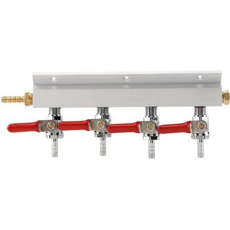 Distributeur de CO2 pour Bière - Splitter 4 Voies pour Fûts et Brasseurs Maison