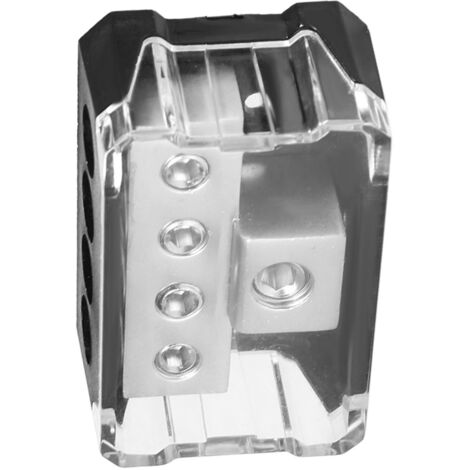 Distributeur de courant audio automobile avec bloc de connexion 1 entrée 0GA / 4 sorties 4GA
