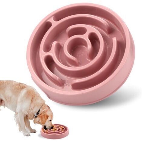 Distributeur de croquettes anti-glouton pour chiens et chats de taille moyenne - Gamelle
