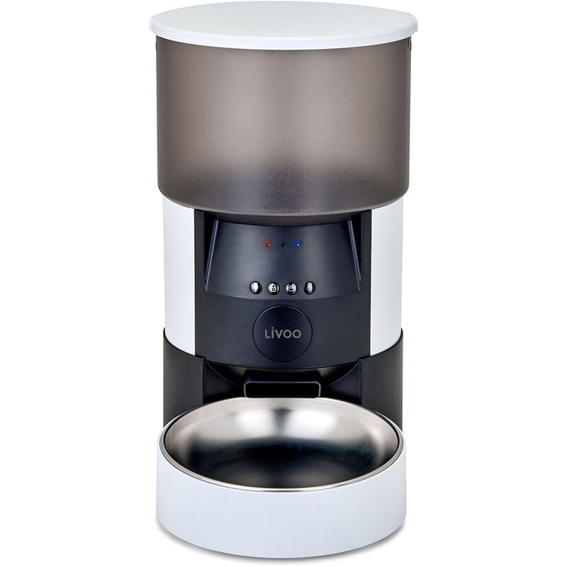 Livoo - Distributeur de croquettes automatique 5w blanc pet100