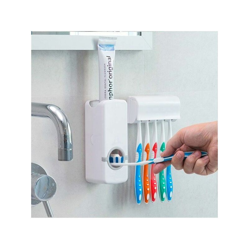 Distributeur De Dentifrice Avec Porte Brosse A Dents 134