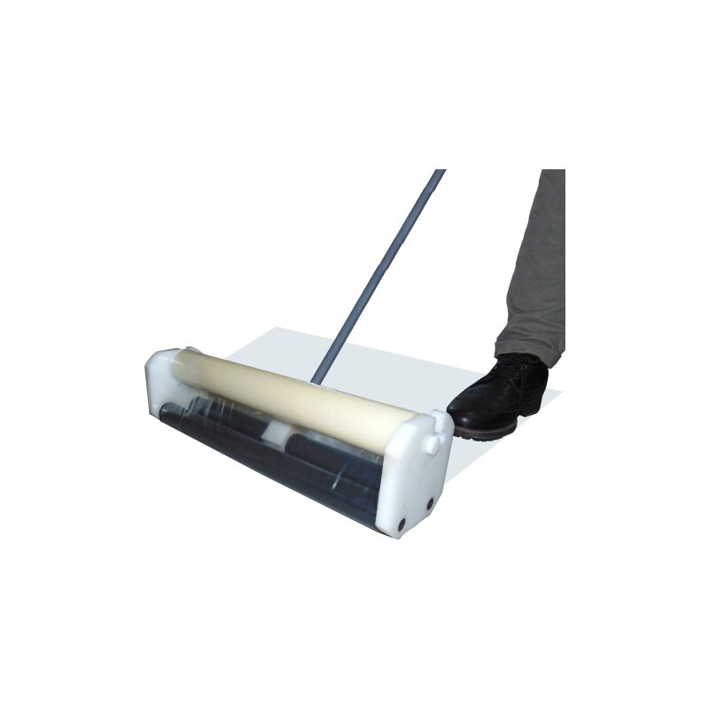 Distributeur protecteur de sol largeur 45 cm pour l'application du produit sur les escaliers inte'rieurs/exte'rieurs/industriels e'quipe's de poigne'e